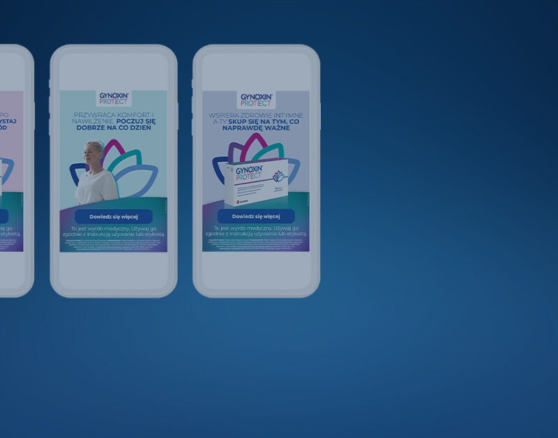 Creatività DCO per la campagna Gynoxin Protect in Polonia
